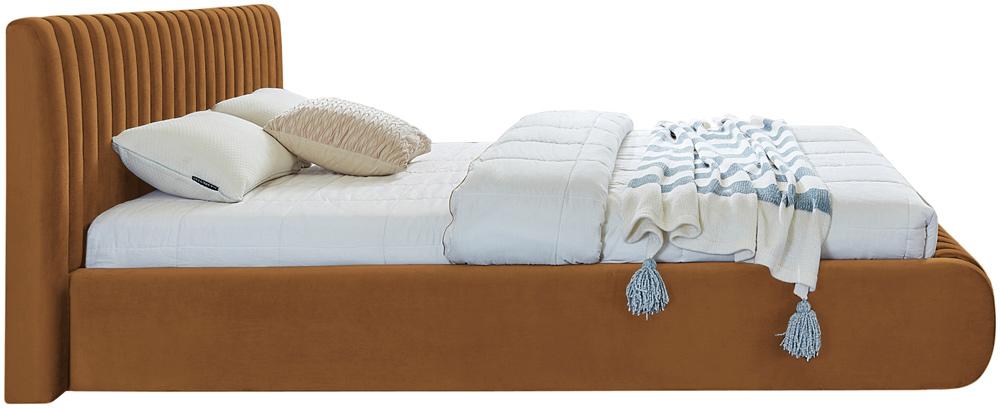 Meridian Furniture - Nico Saddle Velvet King Bed - NicoSaddle-K veiw 5