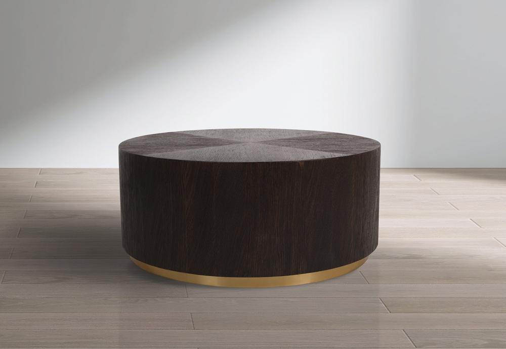 Meridian Furniture - Nile Brown Oak Coffee Table - 218-C veiw 2