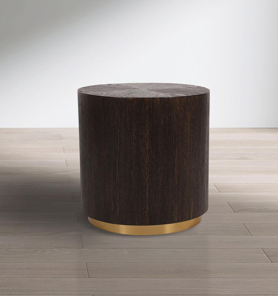 Meridian Furniture - Nile Brown Oak End Table - 218-E veiw 2