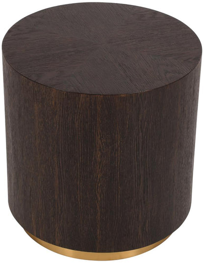 Meridian Furniture - Nile Brown Oak End Table - 218-E veiw 3