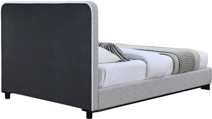 Meridian Furniture - Nolita Grey Linen Textured Fabric King Bed - B1202Grey-K veiw 5