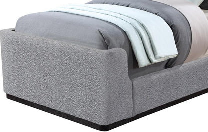 Meridian Furniture - Oliver Grey Boucle Fabric Twin Bed - OliverGrey-T veiw 7