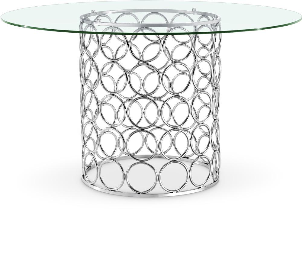 Meridian Furniture - Opal Chrome Dining Table - 736-T veiw 1