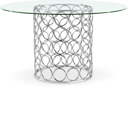 Meridian Furniture - Opal Chrome Dining Table - 736-T veiw 1