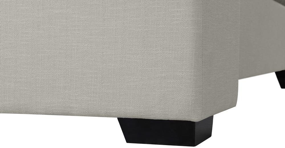 Meridian Furniture - Oxford Beige Linen Textured Fabric Full Bed - OxfordBeige-F veiw 7