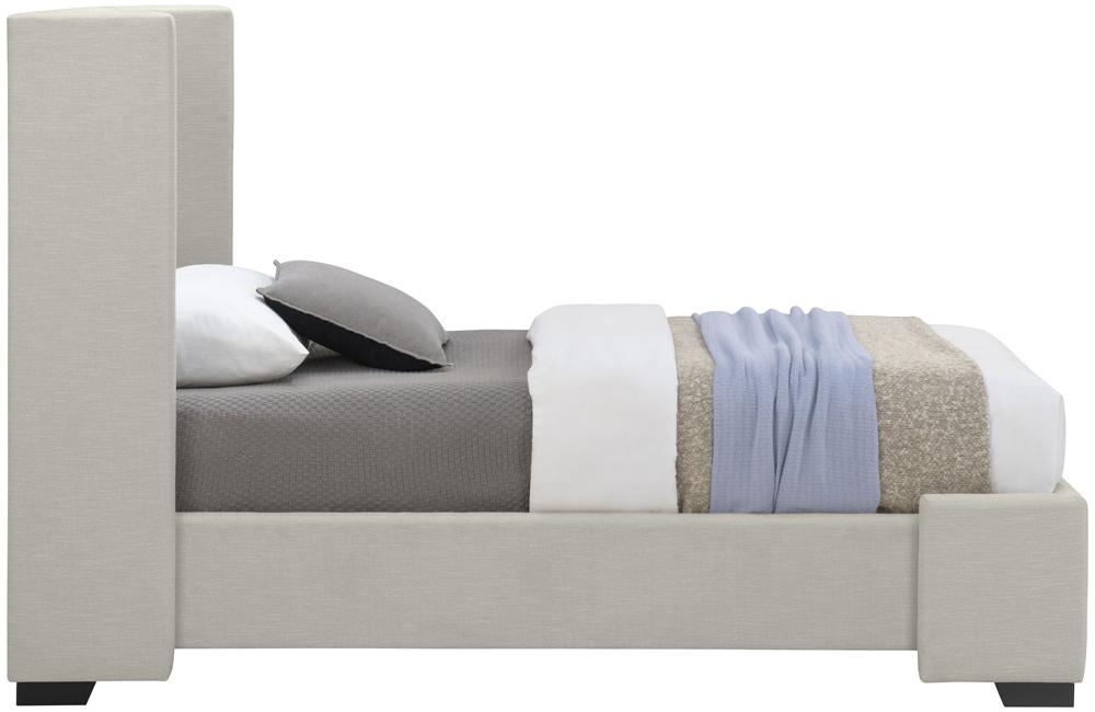 Meridian Furniture - Oxford Beige Linen Textured Fabric Twin Bed - OxfordBeige-T veiw 5