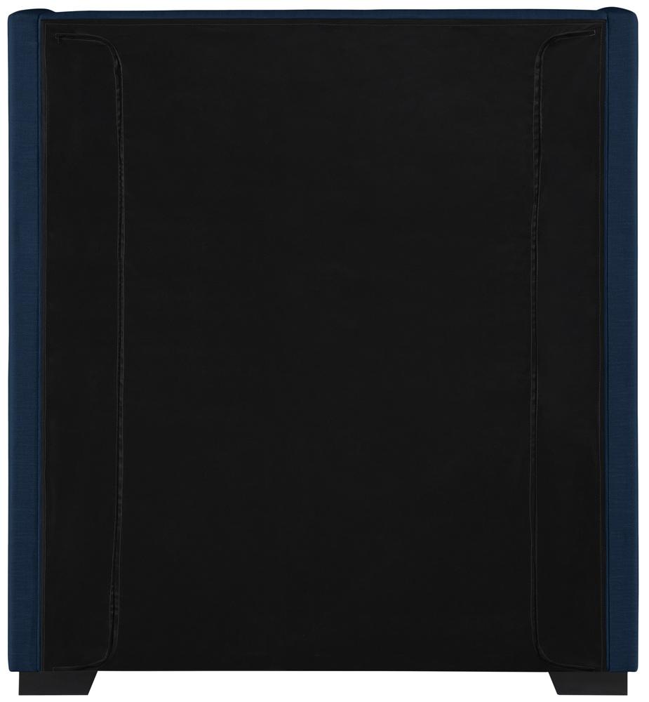 Meridian Furniture - Oxford Navy Linen Textured Fabric Twin Bed - OxfordNavy-T veiw 6