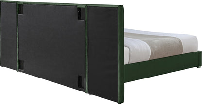Meridian Furniture - Pablo Green Velvet King Bed - PabloGreen-K veiw 6
