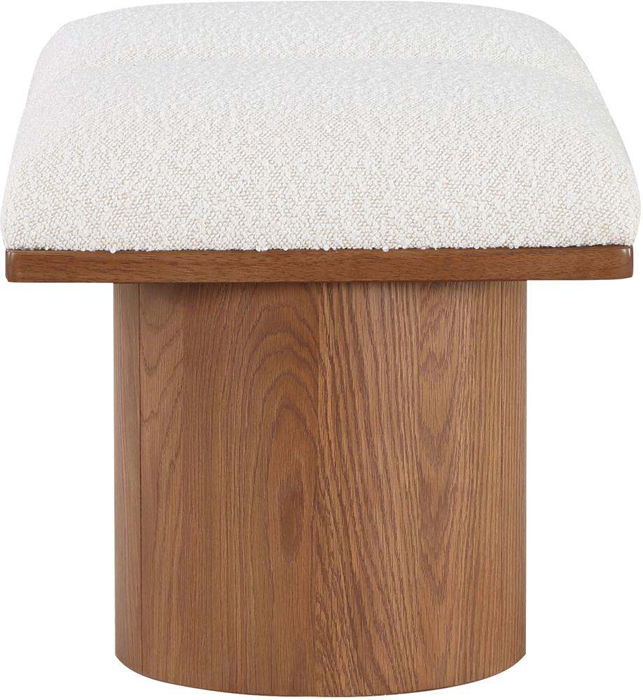 Meridian Furniture - Pavilion Cream Boucle Fabric Bench - 2Pc - 467Cream-2A veiw 4