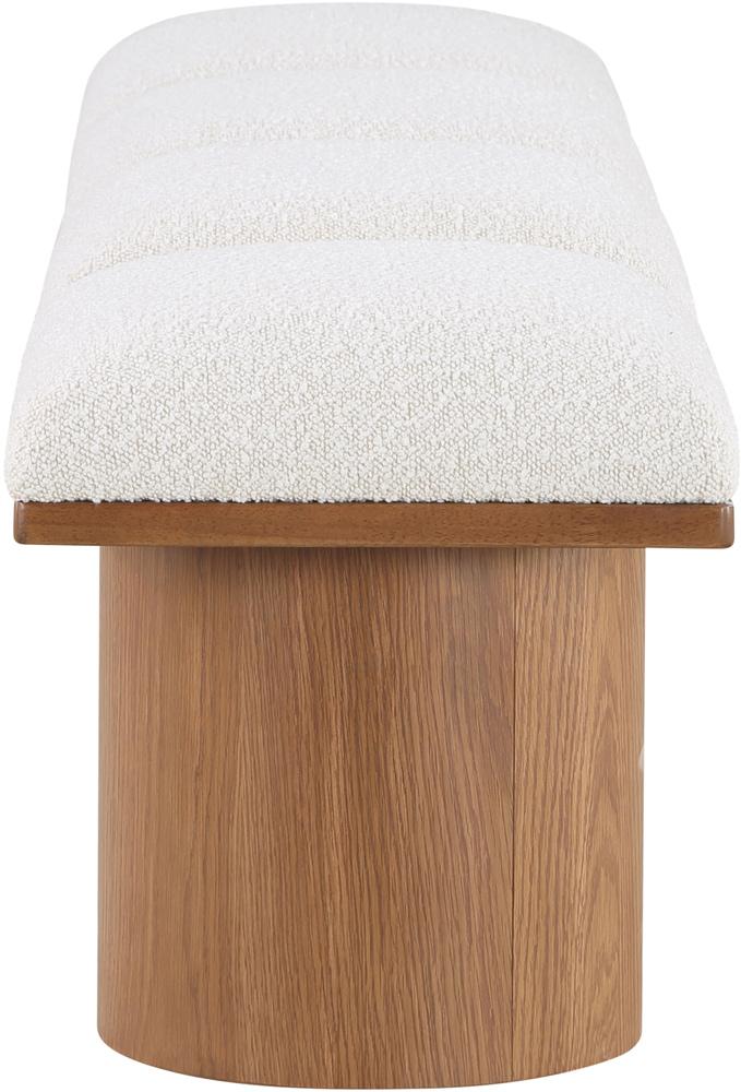 Meridian Furniture - Pavilion Cream Boucle Fabric Bench - 4Pc - 467Cream-4B veiw 4