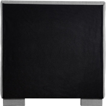 Meridian Furniture - Paxton Grey Chenille Fabric Twin Bed - PaxtonGrey-T veiw 6