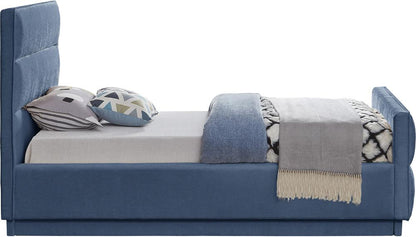 Meridian Furniture - Paxton Light Blue Chenille Fabric Twin Bed - PaxtonLtBlu-T veiw 5