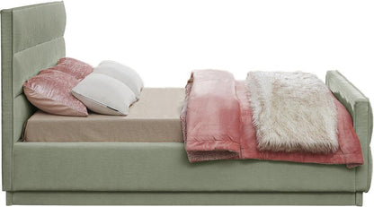 Meridian Furniture - Paxton Mint Chenille Fabric Full Bed - PaxtonMint-F veiw 5