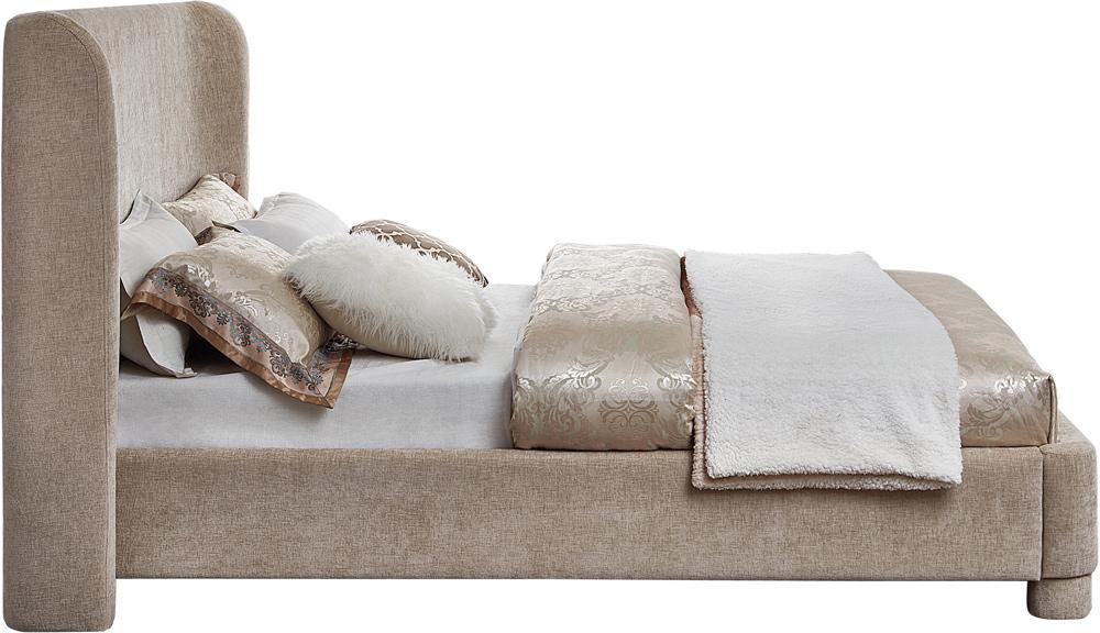 Meridian Furniture - Penny Beige Chenille Fabric Full Bed - B1207Beige-F veiw 5