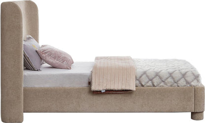 Meridian Furniture - Penny Beige Chenille Fabric Twin Bed - B1207Beige-T veiw 5