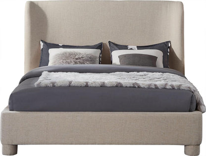 Meridian Furniture - Penny Beige Polyester Fabric King Bed - B1205Beige-K veiw 3