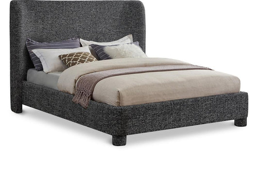 Meridian Furniture - Penny Black Polyester Fabric King Bed - B1205Black-K veiw 1