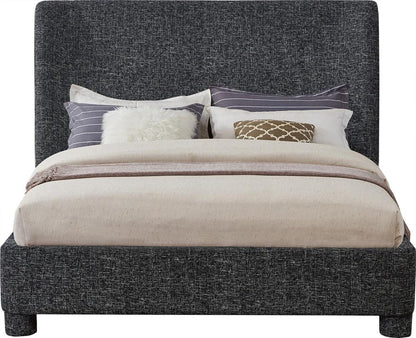 Meridian Furniture - Penny Black Polyester Fabric Queen Bed - B1205Black-Q veiw 3
