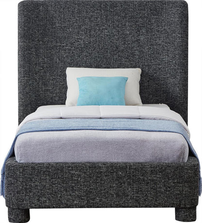 Meridian Furniture - Penny Black Polyester Fabric Twin Bed - B1205Black-T veiw 3