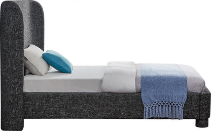 Meridian Furniture - Penny Black Polyester Fabric Twin Bed - B1205Black-T veiw 4