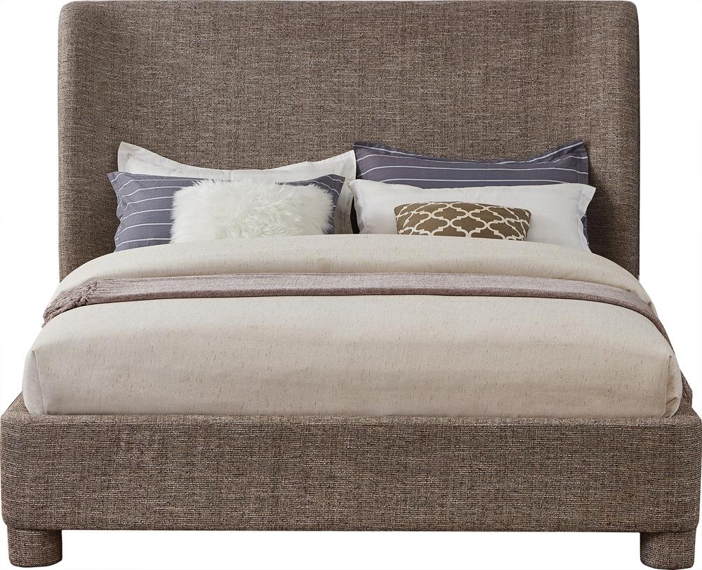 Meridian Furniture - Penny Brown Polyester Fabric King Bed - B1205Brown-K veiw 3
