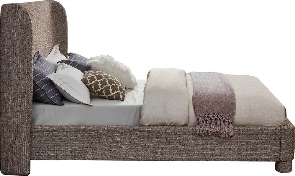Meridian Furniture - Penny Brown Polyester Fabric King Bed - B1205Brown-K veiw 4