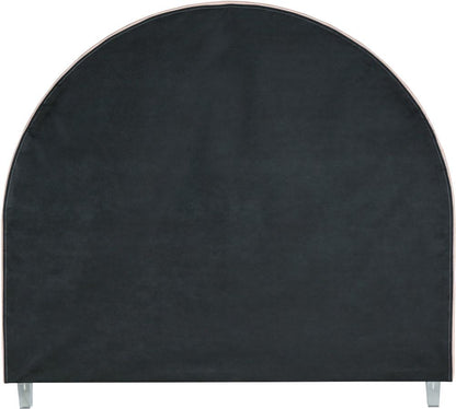 Meridian Furniture - Rainbow Pink Velvet Full Bed - RainbowPink-F veiw 7