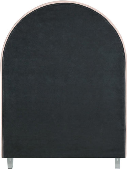 Meridian Furniture - Rainbow Pink Velvet Twin Bed - RainbowPink-T veiw 7