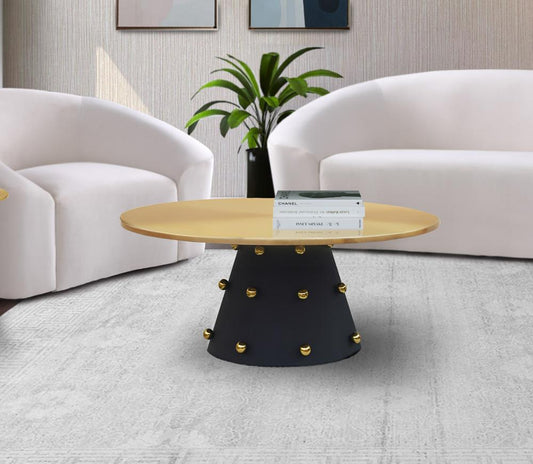 Meridian Furniture - Raven Black / Gold Coffee Table - 257-CT veiw 2