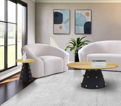 Meridian Furniture - Raven Black / Gold Coffee Table - 257-CT veiw 5