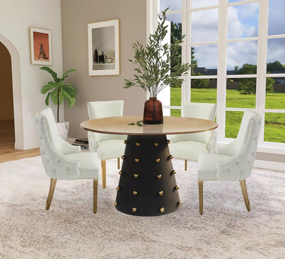 Meridian Furniture - Raven Black / Gold Dining Table - 957-T veiw 2