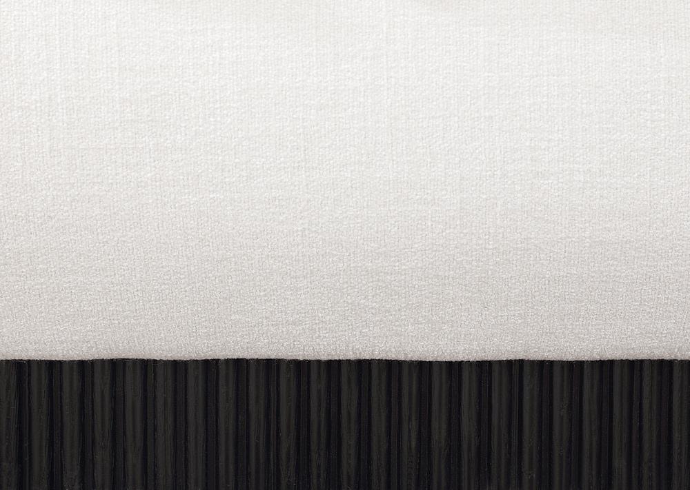 Meridian Furniture - Rigby Cream Linen Textured Fabric King Bed - B1278Cream-K veiw 6