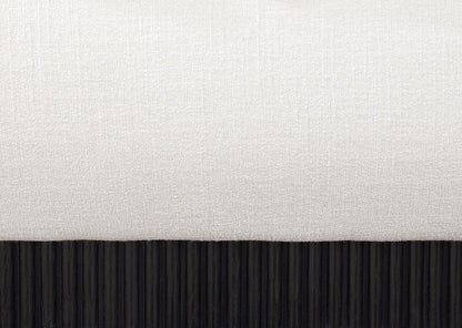 Meridian Furniture - Rigby Cream Linen Textured Fabric King Bed - B1278Cream-K veiw 6