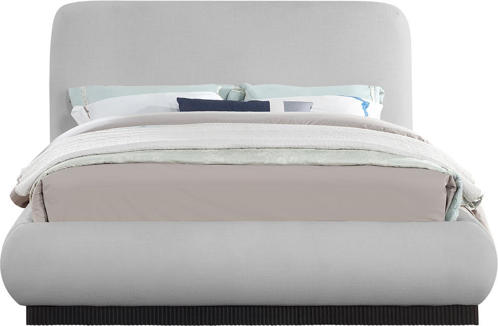 Meridian Furniture - Rigby Grey Linen Textured Fabric King Bed - B1278Grey-K veiw 3