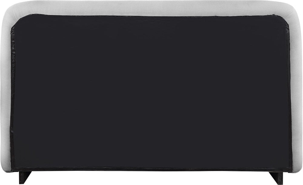 Meridian Furniture - Rigby Grey Linen Textured Fabric King Bed - B1278Grey-K veiw 5