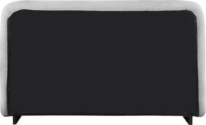 Meridian Furniture - Rigby Grey Linen Textured Fabric King Bed - B1278Grey-K veiw 5