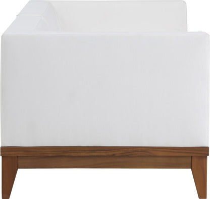 Meridian Furniture - Rio Off White Water Resistant Fabric Outdoor Patio Modular Sofa - 2Pc - 389White-S62 veiw 4