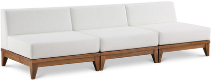 Meridian Furniture - Rio Off White Water Resistant Fabric Outdoor Patio Modular Sofa - 3Pc - 389White-S104 veiw 1
