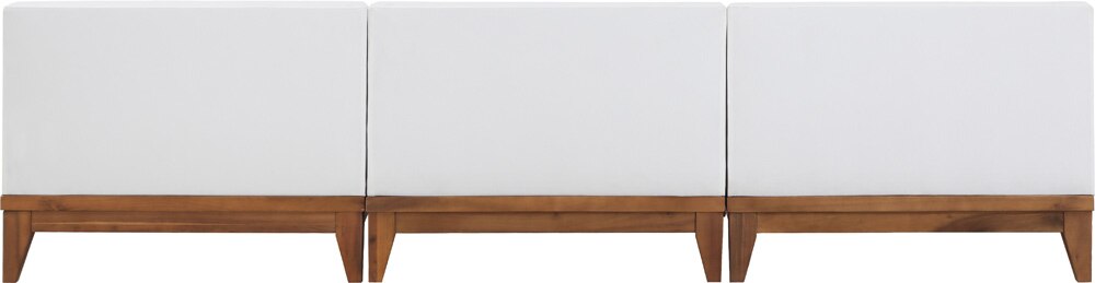 Meridian Furniture - Rio Off White Water Resistant Fabric Outdoor Patio Modular Sofa - 3Pc - 389White-S104 veiw 3