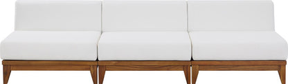 Meridian Furniture - Rio Off White Water Resistant Fabric Outdoor Patio Modular Sofa - 3Pc - 389White-S104 veiw 5
