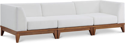Meridian Furniture - Rio Off White Water Resistant Fabric Outdoor Patio Modular Sofa - 3Pc - 389White-S96 veiw 1