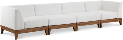 Meridian Furniture - Rio Off White Water Resistant Fabric Outdoor Patio Modular Sofa - 4Pc - 389White-S131 veiw 1