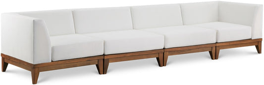 Meridian Furniture - Rio Off White Water Resistant Fabric Outdoor Patio Modular Sofa - 4Pc - 389White-S131 veiw 1