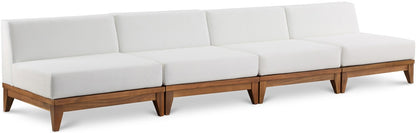 Meridian Furniture - Rio Off White Water Resistant Fabric Outdoor Patio Modular Sofa - 4Pc - 389White-S138 veiw 1