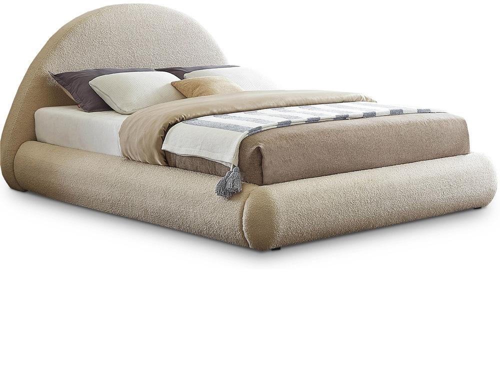 Meridian Furniture - Rudy Beige Teddy Fabric King Bed - RudyBeige-K veiw 1