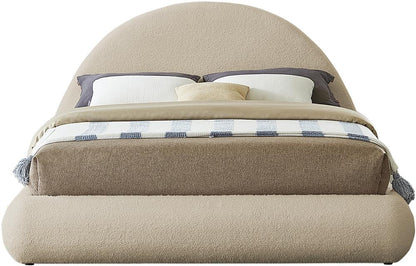 Meridian Furniture - Rudy Beige Teddy Fabric King Bed - RudyBeige-K veiw 3