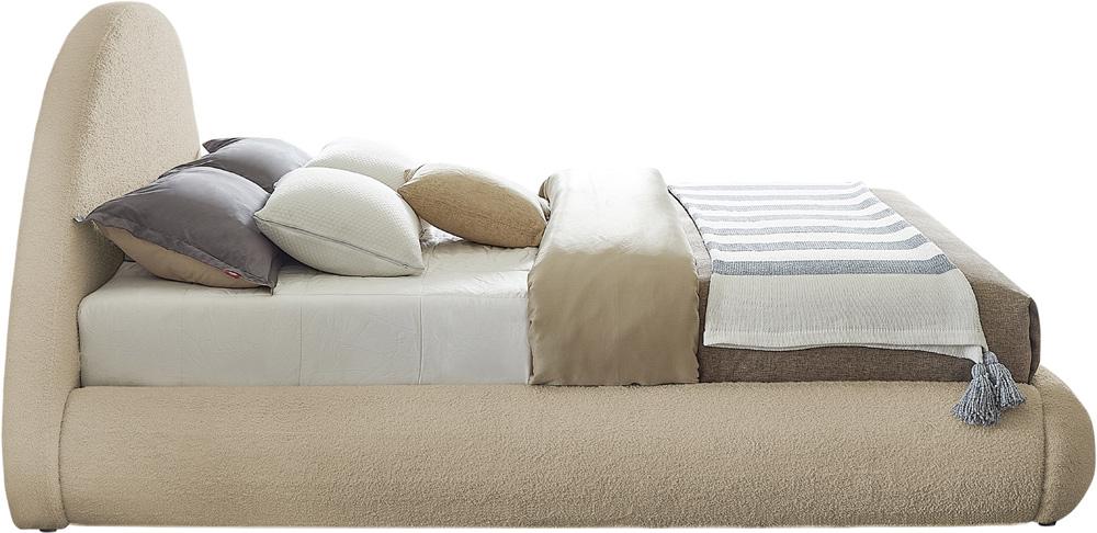 Meridian Furniture - Rudy Beige Teddy Fabric King Bed - RudyBeige-K veiw 5