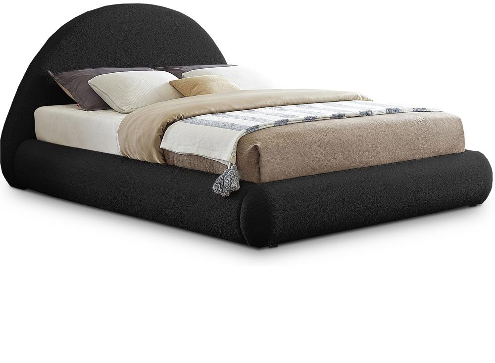 Meridian Furniture - Rudy Black Teddy Fabric Full Bed - RudyBlack-F veiw 1
