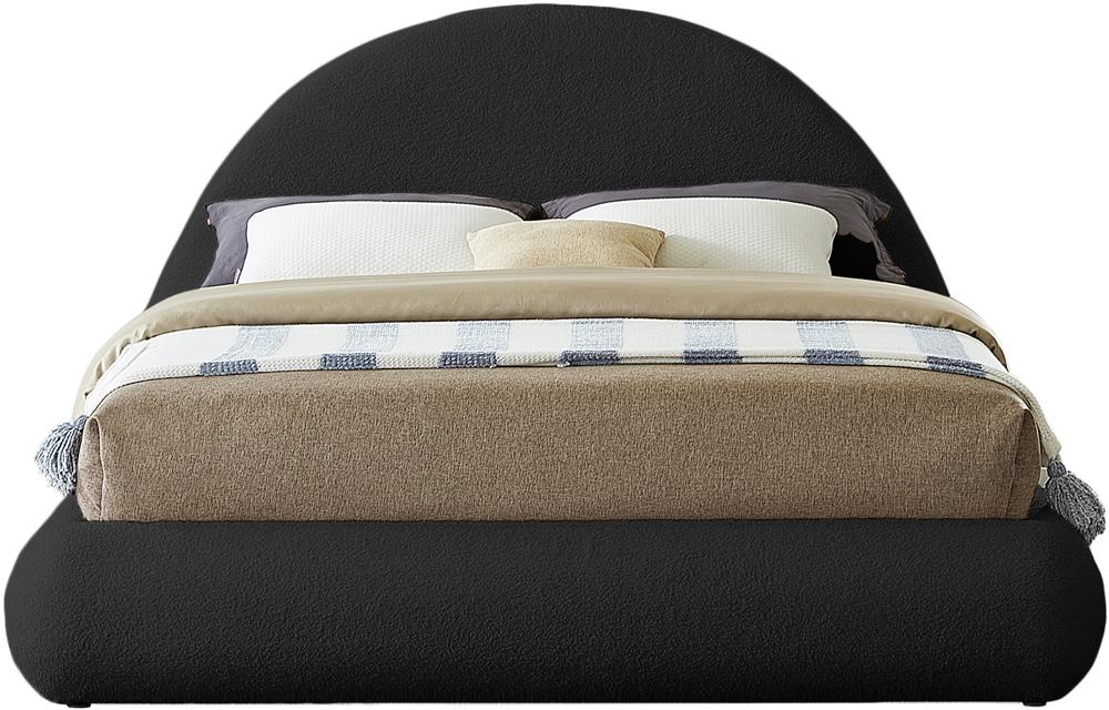 Meridian Furniture - Rudy Black Teddy Fabric King Bed - RudyBlack-K veiw 3