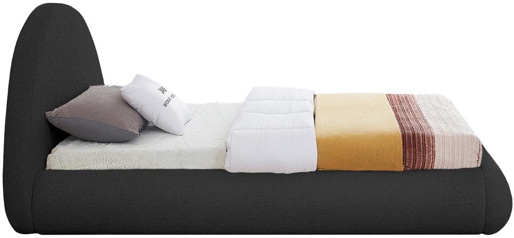 Meridian Furniture - Rudy Black Teddy Fabric Twin Bed - RudyBlack-T veiw 5